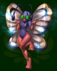 1girls anthro breasts butterfree elpatrixf female hi_res looking_at_viewer pokémon_(species) pokemon pokemon_(species) pussy shiny_butterfree shiny_pokemon tagme thighs wings