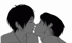 2boys attack_on_titan eren_jaeger gay levi_ackerman male male/male male_only shingeki_no_kyojin skinny tagme yaoi young