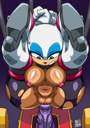 1girls bat bondage breasts clothing dildo elbow_gloves equine_dildo female female_only fucking_machine gloves helpless horsecock_dildo imminent_rape imminent_sex latex legs_up machine rouge_the_bat rubber sega sex_machine sex_toy solo solo_female sonic_(series) sonic_the_hedgehog_(series) sweat tengaikemono tight_clothing tojyo torn_clothing uncensored