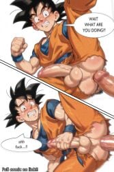 ai_generated anal anal_sex anime anime_style ass blowjob blowjob_face cock comic comic_page dick dragon_ball dragon_ball_(classic) dragon_ball_gt dragon_ball_super dragon_ball_z fight gang_bang gangbang gangrape gay goku kakarot smash son_gohan son_goku