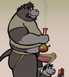 2d_animation animated anthro asinus ass balls beard big_penis bodily_fluids bong book bubble chunkolilt clothing corber_(chunkolilt) cum dirty_jockstrap distracting donkey drugs drunk drunk_bubble ears_up embarrassed equid equine eyewear facial_hair genital_fluids genitals glasses grinding hemlock high jockstrap leaking_cum male male/male mammal marijuana motion_tweening nerd penis questionable_consent reading rubbing shirt size_difference smoke solo substance_intoxication t-shirt tail tight_clothing topwear underwear
