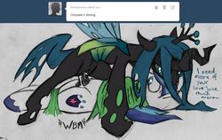 black_penis blue_eyes blue_hair changeling cowgirl_position crown cum cutie_mark duo female friendship_is_magic green_eyes green_hair hair horn horsecock male my_little_pony nymph penis pussy pussy_juice queen_chrysalis_(mlp) shining_armor_(mlp) smooth_skin straight vaginal_penetration wingbonermaker