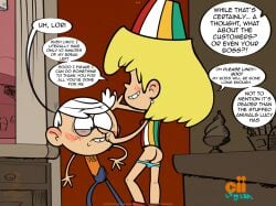 1boy 1girls accurate_art_style big_ass big_butt big_penis blonde_female blonde_hair brother brother_and_sister color-it-in color-it-in_(cii) erection incest lincoln_loud lori_loud nickelodeon sister the_loud_house white_hair