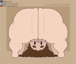 animated artist_name ass ass_bigger_than_head ass_focus ass_hole back_view big_ass black_eyes bottom_heavy brown_hair bussy curvy_ass curvy_body curvy_hips curvy_male femboy gay huge_ass male male_only massive_ass orangejuicemann original pale-skinned_male pale_skin simple_background solo solo_male tagme xmelomor24x