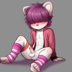 1boy cub gay hair_over_eyes male male_cub male_only penis yaoi yiff