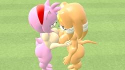 3d 3d_(artwork) amy_rose amy_rose_(kabalmystic) ass barefoot big_ass big_breasts big_butt breasts catmario157 completely_naked_female completely_nude completely_nude_female female female_only full_body looking_at_another looking_at_breasts naked naked_female nude nude_female sfm sonic_(series) sonic_the_hedgehog_(series) source_filmmaker tikal_the_echidna tikal_the_echidna_(kabalmystic) touching touching_breast