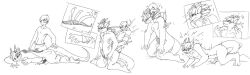 2012 all_fours animate_inanimate anthro biped bodily_fluids bulge clothed clothing comic countershade_face countershade_tail countershade_torso countershading cum dragon erection forced forced_transformation fur furred_dragon furred_scalie genital_fluids genitals hair horn human human_to_anthro kneeling living_clothing male male_human mammal masturbation monochrome motion_lines mxl mythological_creature mythological_scalie mythology nude object_in_mouth open_mouth penis scalie scared simple_background solo species_transformation surprise tail tail_fetish tail_masturbation tail_play tentacle transformation transformation_sequence underwear underwear_only