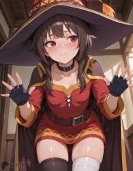 ai_generated anus ass balls benj17 erection feet feet_focus feet_up female foot_fetish kono_subarashii_sekai_ni_shukufuku_wo! konosuba male megumin navel nipples nude nude_female penis pussy sex soles sweat testicles toes uncensored vagina vaginal_penetration veiny_penis