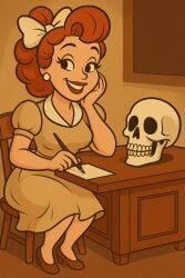 1940's 40s housewife skull thick world_war_2
