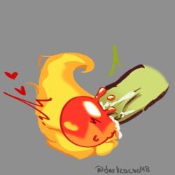 fire spirit cookie from cookie run by darkcacao98 (artist)