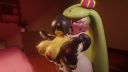 animated aransfw_alt full_nelson futanari inflation mawee mawile pokemon pokemon_(species) tagme tsareena video
