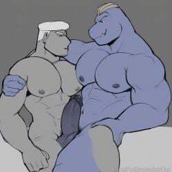 ai_generated domination/submission gay huge_cock human machoke pokemon pokemon_(species) pokemon_trainer pokephilia