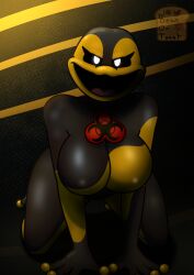 1female 1girl 1girls 2024 2024s 2d 2d_(artwork) 2d_artwork abstract_background absurd_res absurdres all_fours amphibian anthro anthro_female anthro_only anthrofied artist_logo artist_name beanontoast big_breasts biohazard_necklace biohazard_pendant black_body black_eyes black_fur black_skin breasts critters_(poppy_playtime) crossgender curvy_figure digital_drawing_(artwork) digital_media_(artwork) eyelashes featureless_breasts female female_anthro female_focus female_only frog frog_girl frog_humanoid furry furry_female furry_only genderswap genderswap_(mtf) glistening glistening_body glistening_skin glowing_eyes hi_res icky_licky_(poppy_playtime) jewelry looking_at_viewer membrane_(anatomy) mob_entertainment mob_games mtf_crossgender multicolored_body multicolored_skin necklace nightmare_critters no_humans open_mouth open_smile orange_skin patreon_logo pendant poison_dart_frog poppy_playtime poppy_playtime_(chapter_4) rule63 rule_63 smile smiling smiling_at_viewer smiling_critters solo solo_female solo_focus tagme thick_thighs thighs two_tone_body two_tone_skin video_games voluptuous voluptuous_female white_eyes white_pupils yellow_body yellow_skin