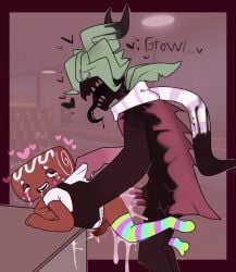 anal_sex cl0ckability cosmo_(dandy's_world) cum cumshot dandy's_world digital_media_(artwork) excessive_cum gay inflation loving_it monster roblox size_difference stockings twisted_sprout_(dandy's_world)