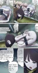 abuse arms_behind_back comic dehumanization english english_text female female_only femsub fest_(artist) filth human_livestock pale_skin self_bondage self_bondage_gone_wrong torture translated underwear women_livestock