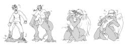 2012 anthro biped bodily_fluids bottomwear bulge clothed clothing countershade_face countershade_fur countershade_torso countershading cum dragon ejaculation erection eyewear feathered_tail feathered_wings feathers fingers forced forced_transformation fully_clothed fur furred_dragon furred_scalie genital_fluids genitals glasses goo_transformation growth hair heart_symbol human human_to_anthro kneeling male male_anthro male_human mammal masturbation monochrome motion_lines mxl mythological_creature mythological_scalie mythology navel nude open_mouth pants penile penile_masturbation penis scalie shirt simple_background smile solo species_transformation standing surprise tail tail_around_penis tail_fetish tail_masturbation tail_play teeth tongue tongue_out topwear transformation transformation_sequence white_background wing_growth wings