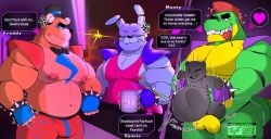 2026 alligator alligatorid annoyed annoyed_expression anthro anthro_only bear cum cum_inflation cumflation digital_drawing_(artwork) digital_media_(artwork) five_nights_at_freddy's five_nights_at_freddy's:_security_breach focus fredrick7298 furry furry_only gay glamrock_bonnie_(fnaf) glamrock_freddy_(fnaf) lagomorph lagomorph_humanoid leporid leporid_humanoid male male_only mammal mammal_humanoid masturbating masturbation montgomery_gator_(fnaf) muscles muscular muscular_male nipple_piercing nipples pecs plushie plushophilia reptile reptile_humanoid scottgames shoulder_pads steel_wool_studios ursid ursid_humanoid