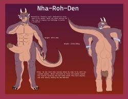 absurd_res anthro argonian ass balls big_balls big_penis bracelet brown_body english_text erection genitals gold_(metal) hi_res horn jewelry looking_at_viewer male microsoft multi_horn muscular muscular_male penis presenting presenting_hindquarters scalie solo text the_elder_scrolls zortrex