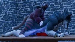 3d 3d_animation anal anal_sex anal_sex animated bondage cat_ears cat_tail feline femboydom furry hoodie knot male/male mammal restrained restraints sapphirememories small_dom_big_sub small_top_big_bottom tagme thick_thighs thighhighs video video_games wolf wolf_ears wolf_tail