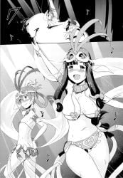 2d 2d_(artwork) 2d_artwork anime anime_girl anime_style animedrawing animegirl animestyle ankle_cuffs anklet anklets arm_scarf ass_cleavage bare_arms bare_back bare_legs bare_midriff bare_shoulders bare_thighs barefoot belly_button belly_dancer belly_dancer_outfit big_breasts bikini bikini_bottom bikini_top blue_arm_scarf blue_hip_scarf blue_silk blush bracelet brassiere cleavage dancer dancer_class dancer_girl dancer_girls dancer_outfit dancing dancing_class_outfit eyelashes feathers feathers_in_hair flat_chest flat_chested gem gemstone gold_(metal) gold_anklet gold_anklets gold_bracelets gold_brassiere gold_collar gold_jewelry gold_ring gold_rings gold_tiara golden_anklets golden_bracelets golden_collar golden_tiara green_arm_scarf green_hip_scarf green_silk harem harem_girl harem_girls harem_jewelry harem_outfit head_scarf headgear headwear hip_scarf hipster_bikini hipster_bikini_bottoms hipster_bikini_top hourglass_figure hourglass_figured_female inner_sideboob light_skin manga manga_page manga_style medium_breasts melty_(suisei_no_gargantia) metal metal_collar midriff money musical_note musical_notes navel night night_sky nipple_bulge open_mouth overboob pink_brassiere production_ig ring rings saaya_(suisei_no_gargantia) see-through see-through_clothes see-through_clothing see-through_silk shoulder_guards sideass sideboob silk silk_arm_scarf silk_clothing silk_head_scarf silk_hip_scarf silk_loincloth silk_scarf stage stage_curtains stage_lights star_night starry_sky suisei_no_gargantia tan_skin tan_skinned_female teeth text text_box text_bubble thick_thighs tiara translation_request twintails underboob