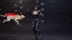 1dog 1girls 3d 4k big_breasts canine catwoman dark_hair dc dc_comics female female_focus hi_res injustice_2 knot krypto large_breasts mehlabs nipples nude nude_female pussy voluptuous voluptuous_female white_skin zoophilia zoophilia