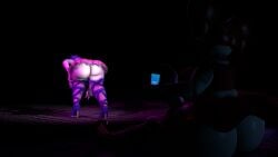 2females ballora_(fnafsl) bending_over big_ass big_breasts big_thighs circus_baby_(fnaf) futanari huge_ass huge_breasts huge_cock masterbation recording_on_phone thick thick_ass thick_butt thick_legs thick_thighs unaware