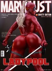 1girls 3d ass athletic athletic_female big_ass big_breasts breasts bust busty cga3d chest curvaceous curvy curvy_figure deadpool_corps erotichris female female_focus hips hourglass_figure huge_ass lady_deadpool ladypool large_ass large_breasts legs light-skinned_female light_skin magazine magazine_cover marvel marvel_comics mature mature_female slim_waist thick thick_hips thick_legs thick_thighs thighs tight_clothing voluptuous voluptuous_female waist wanda_wilson wide_hips x-men