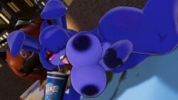 1futa big_ass big_breasts big_penis bonnie_(cally3d) bonnie_(fnaf) drink five_nights_at_freddy's fnaf fredina's_nightclub futanari laying_down laying_on_side looking_at_viewer open_mouth solo straw_in_mouth tagme tongue tongue_out