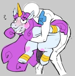 anal buckteeth carrying carrying_partner face_squish femboy gay gay_sex horse horsecock hug magic unicorn