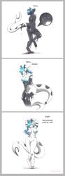 2019 after_transformation anthro areola ass biped black_nose black_sclera black_spots blue_areola blue_eyes blue_hair blue_nipples border breasts closed_eyes colored english_text female finger_fuck fingering fingering_self fish forked_tail front_view genitals goo_drip grey_border hair hands_above_head hi_res horn laugh looking_at_viewer marine masturbation moan navel nipples non-mammal_breasts non-mammal_hair non-mammal_navel non-mammal_nipples non-mammal_pussy nude pawpads petra_(lemonruse) pussy shaded shark side_view simple_background smile solo spots standing strawberrytfs supporting_breasts tail teeth text unusual_anatomy unusual_tail vaginal_masturbation vaginal_penetration white_background white_body