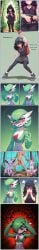 absurd_res after_sex ai_assisted ai_generated animal_genitalia anthro aroused bodily_fluids breasts comic cum darkest_dungeon dialogue eeveelution espeon exposed female feral flaccid flustered forest gardevoir generation_2_pokemon generation_3_pokemon generation_6_pokemon genital_fluids genitals group hi_res human iron_crown_(darkest_dungeon) leaking_cum long_image male mammal nintendo nonimousmate nude outdoor_nudity outside peeking_penis penis plant pokemon pokemon_(species) public public_exposure sheath surprise sylveon tall_image tania_(nonimousmate) tree