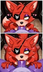 1boy 1femboy ai_generated blowjob bonnie bonnie_(fnaf) bonnie_(fnaf)_pov deepthroat duo femboy_furry five_nights_at_freddy's fnaf fox foxy foxy_(fnaf) furry furry_femboy gay gay_sex male pov rabbit rabbit_pov