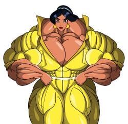 abs aladdin biceps big_breasts big_muscles breasts disney disney_princess extreme_muscles female huge_breasts huge_muscles large_breasts large_muscles muscles muscular muscular_female princess_jasmine rssam000