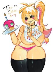 1girls 2d anthro big_ass big_breasts breasts clothing female five_nights_at_freddy's five_nights_at_freddy's_2 five_nights_in_anime looking_at_viewer lovetaste_chica panties shortstack smiling solo thick_thighs togetoge toy_chica_(fnaf) toy_chica_(love_taste)