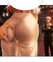 ass ass_focus ass_grab big_ass ero404 fat_ass grope married_woman milf_hunting_in_another_world tagme through_clothes verdia_(milf_hunting_in_another_world)