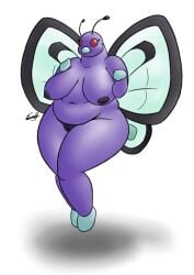 anthro belly big_breasts butterfree eddy_okapi female looking_at_viewer nipples pokémon_(species) pokemon tagme thick_thighs