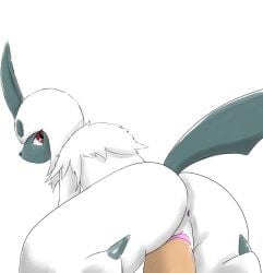 absol anus big_ass big_butt big_penis doggy_style duo eiroru feline fellatio female feral feral_penetrated fluffy fluffy_chest fur furry highres human_on_feral human_on_pokemon human_penetrating humanoid_genitalia looking_at_viewer looking_back penetration penis penis_in_pussy pokémon_(species) pokemon pokemon_(species) pokephilia pussy vagina vaginal_penetration vaginal_sex white_background white_body white_fur white_hair