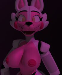 1girls animatronic blender completely_nude female_only five_nights_at_freddy's five_nights_at_freddy's:_sister_location fnaf funtime_foxy_(fnaf) funtime_foxy_(fnafsl) nude nude_female poltocoj rule_63 sister_location