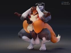 3d 4:3 anal anal_sex andy_morgan animal_genitalia animal_penis animated anthro anthro_on_anthro anthro_penetrated anthro_penetrating anthro_penetrating_anthro ass ball_size_difference ball_slap balls balls_deep balls_touching big_balls big_butt big_muscles big_penis blender blender_(software) border_collie bouncing_balls bouncing_butt bouncing_penis canid canine canine_genitalia canine_penis canis collie digital_media_(artwork) domestic_dog duo erection feet filut fluffy fluffy_tail fox fur furry gay genitals girly herding_dog hi_res huge_cock hyper knot loop male male/male male_penetrated male_penetrating male_penetrating_male mammal mp4 muscular muscular_male pastoral_dog penetration penile penile_penetration penis penis_in_ass penis_size_difference raised_leg sex sheepdog short_playtime size_difference slap sound sound_edit stomach_bulge tail thesoundeditguy thick_thighs video wolke