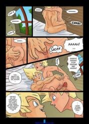 comic dragon_ball dragon_ball_super dragon_ball_z ecchimask gay goku incest male page_8 son_gohan son_goku text