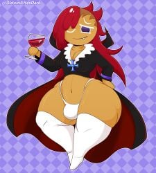 alduinafterdark ass big_ass bulge cookie cookie_run cookie_run_kingdom femboy huge_ass male male_only red_hair smirk thick_thighs thighs thong vampire vampire_cookie wide_hips