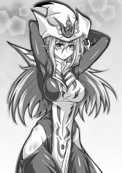 1girls arms_behind_back black_and_white silent_magician witch witch_hat yu-gi-oh!