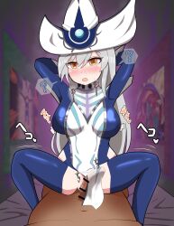 1girls cowgirl_position duel_monster hetero mind_control sex silent_magician squatting squatting_cowgirl_position yu-gi-oh!