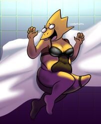 1girls 2d 2d_(artwork) 2d_artwork alphys alternate_version_available anthro blush buckteeth chubby color embarrassed_nude_female female female_only glasses lingerie lizard monster monster_girl nerd nerdy_female overweight overweight_anthro pinup reptile_humanoid shy undertale undertale_(series) video_games voidsdroids voidsfluffs yellow_body