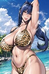 1girls ai_generated female_focus female_only mature_female milf seductive seductive_look stable_diffusion taimanin_(series) uehara_rin voluptuous voluptuous_female