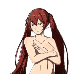 1girls bare_shoulders collarbone completely_nude crossed_arms edit female female_only fire_emblem fire_emblem_fates frown hair_between_eyes long_hair nintendo nipples nude nude_female nude_filter red_eyes red_hair samuraijam34 selena_(fire_emblem_fates) severa_(fire_emblem) shoulders solo transparent_background upper_body very_long_hair