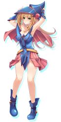 1girls blonde_hair dark_magician_girl duel_monster solo soratouenban104 yu-gi-oh!