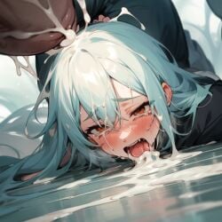 ai_generated anime anime_style bodily_fluids boy_rape broken broken_rape_victim crying cum cum_on_face cute cute_male femboy rape rape_face raped trap twink yaoi