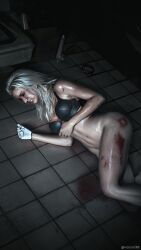 3d abuse alt_cunningham beaten blood blood_on_leg bottomless bottomless_female cd_projekt_red cyberpunk_2077 female implied_rape kidnapped ryona snuff vessel3d