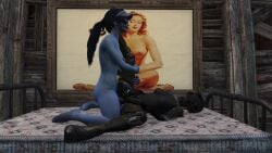 1futa 1girls 3d ada_(fallout) animated assaultron athletic automaton bed bethesda_softworks big_penis black_hair blue_body blue_skin climax cum cum_in_pussy cum_inside ejaculation fallout fallout_4 female futa_on_female futanari game game_cg hi_res in_pussy inside legs_up lying lying_on_bed medium_breasts missionary missionary_position mp4 orgasm overwatch penetration penis penis_in_pussy ponytail robot robot_girl robot_humanoid sex sfm sole_survivor sound tagme vaginal vaginal_penetration vaginal_sex video video_games widowmaker